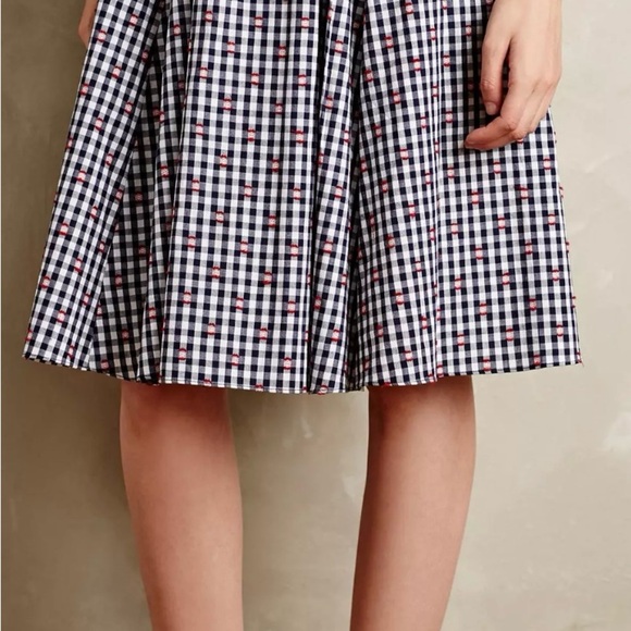 Anthropologie Black and White Patterned Midi Skirt - Picture 5 of 10